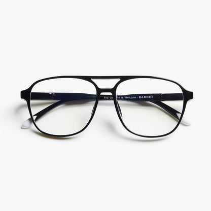 Brad Glossy Glasses - Black Noir