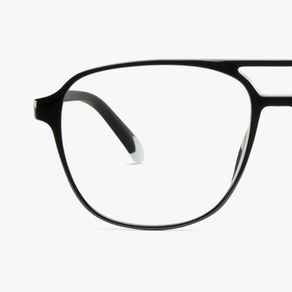 Brad Glossy Glasses - Black Noir