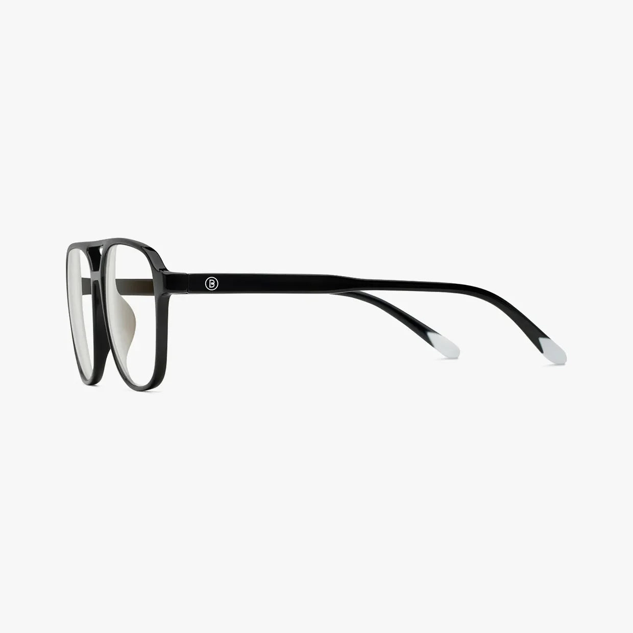 Brad Glossy Glasses - Black Noir