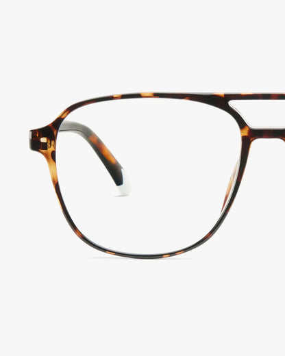 Brad Glossy Reading Glasses - Tortoise