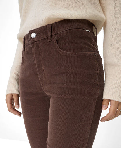 Mary  Corduroy Trousers - Dark Chocolate