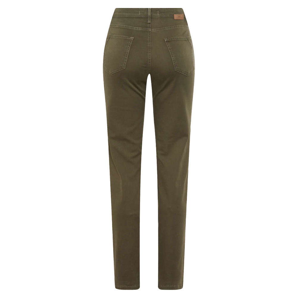 Mary Stretch Cotton Trouser - Soft Khaki