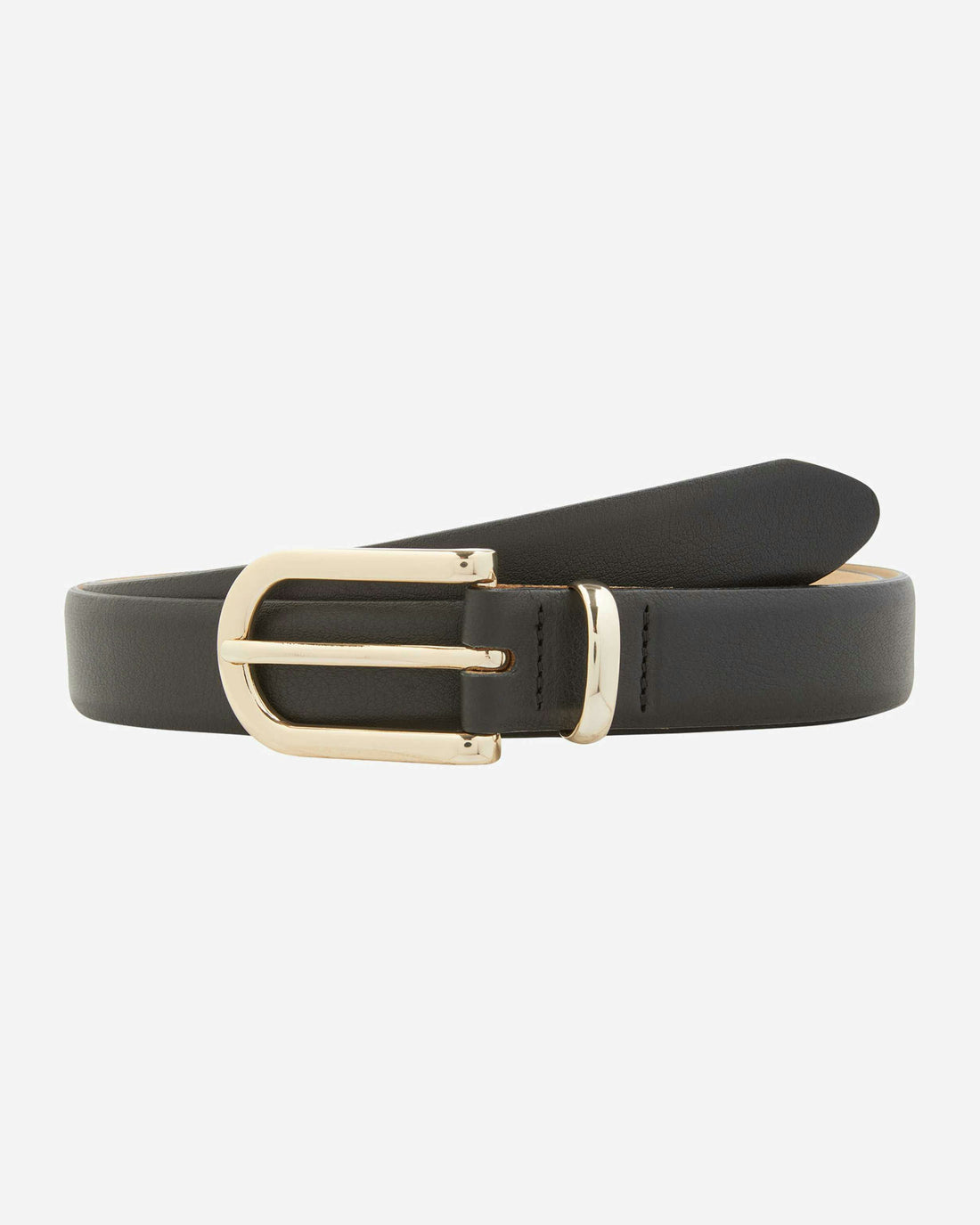 Big Gold Buckle Belt - Black