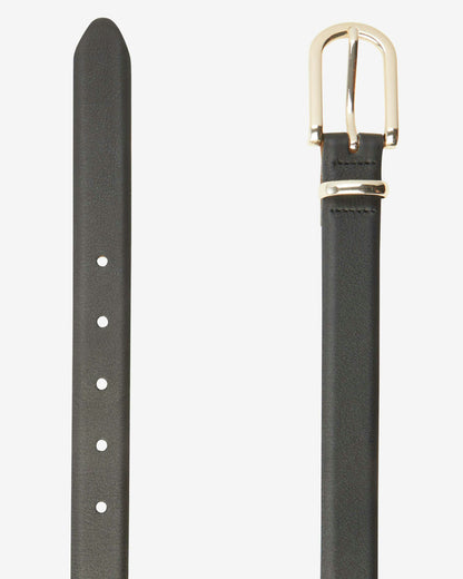 Big Gold Buckle Belt - Black