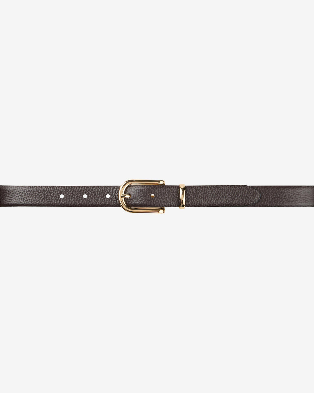 Big Gold Buckle Belt - Brown
