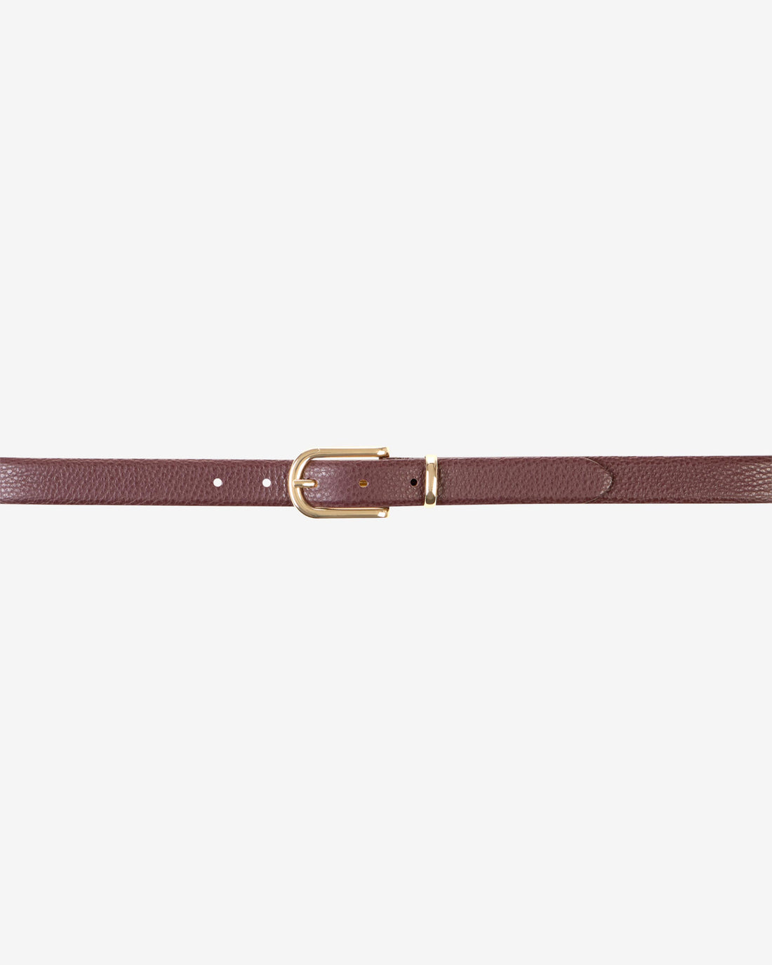 Big Gold Buckle Belt - Blackberry
