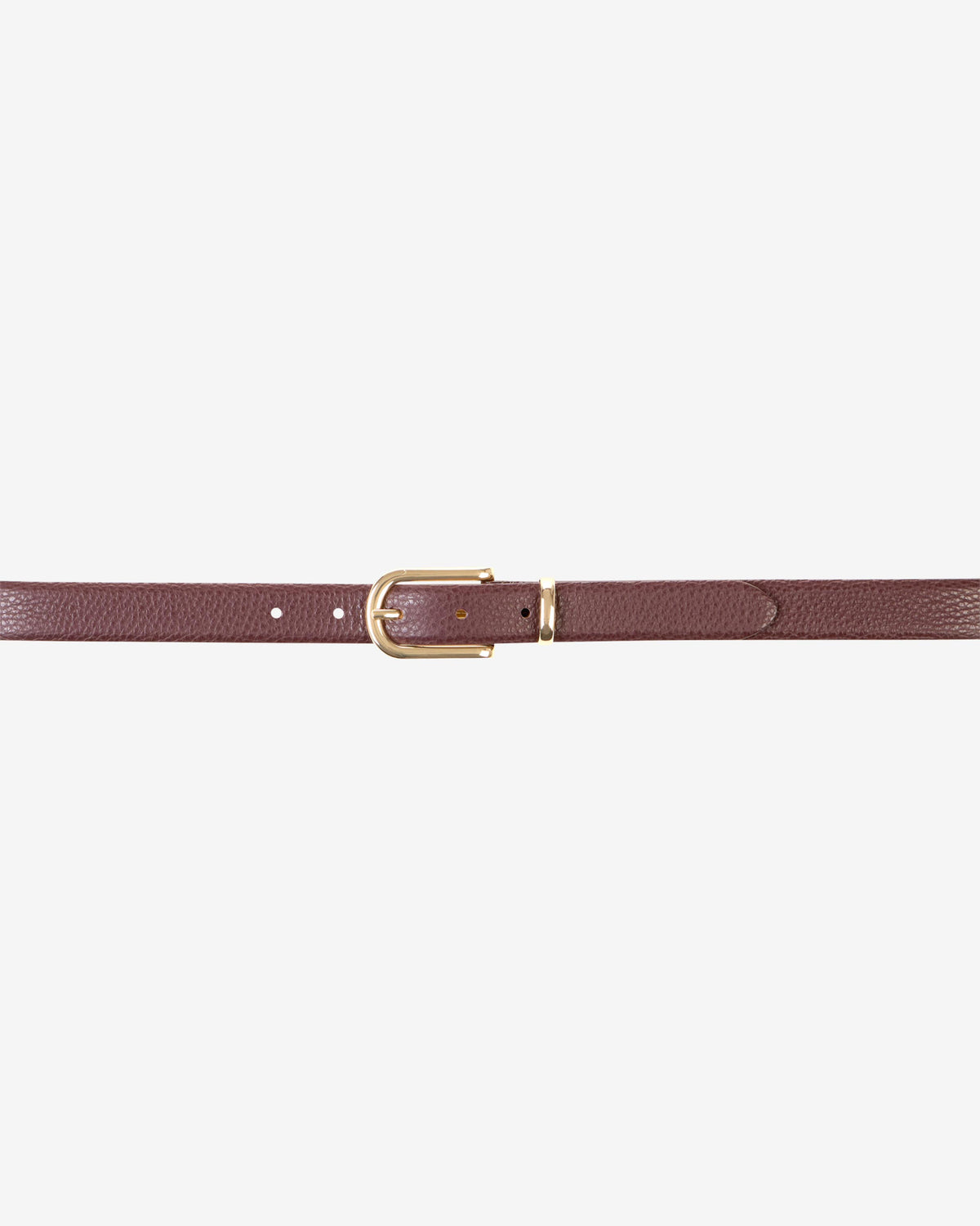 Big Gold Buckle Belt - Blackberry