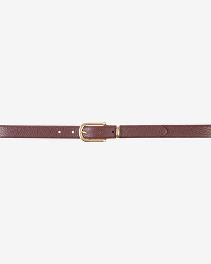Big Gold Buckle Belt - Blackberry