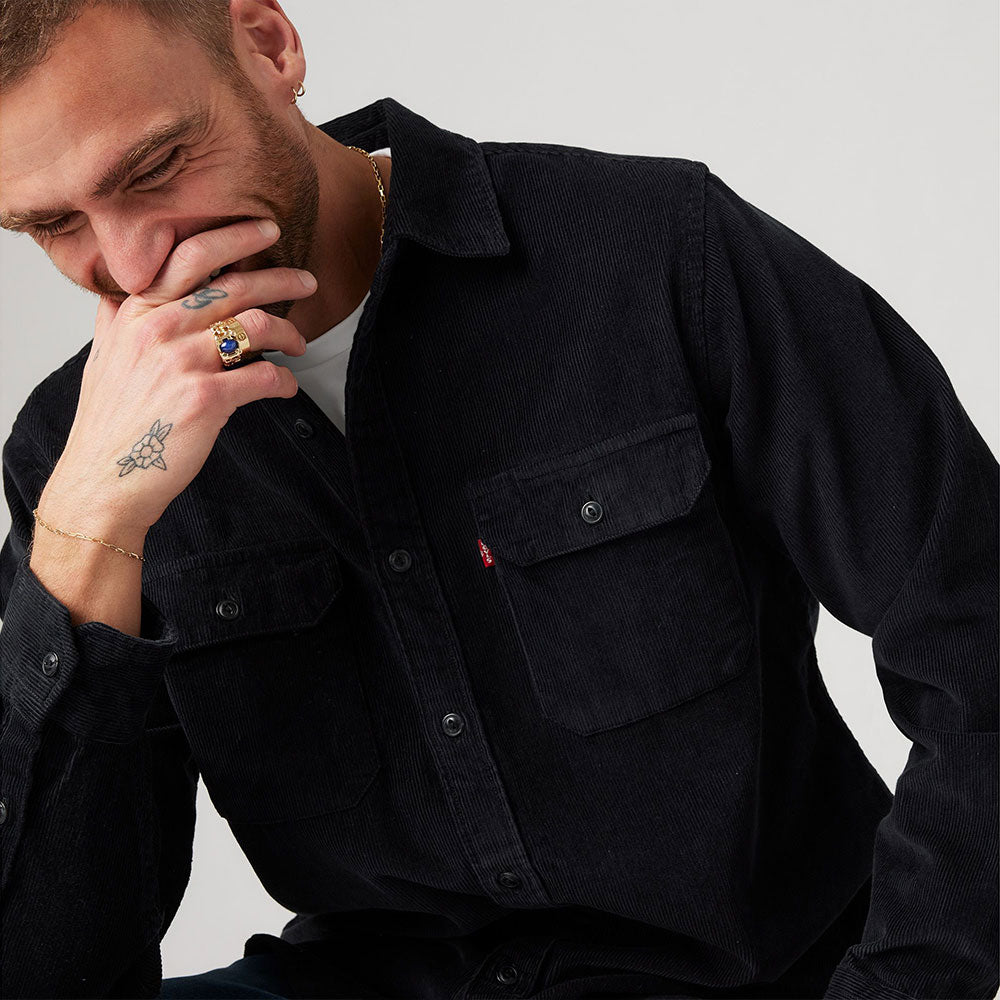 Jackson Worker Shirt Jet Black Corduroy