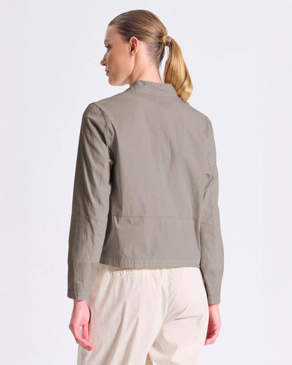 Fitted Jacket With Seam - Taupe