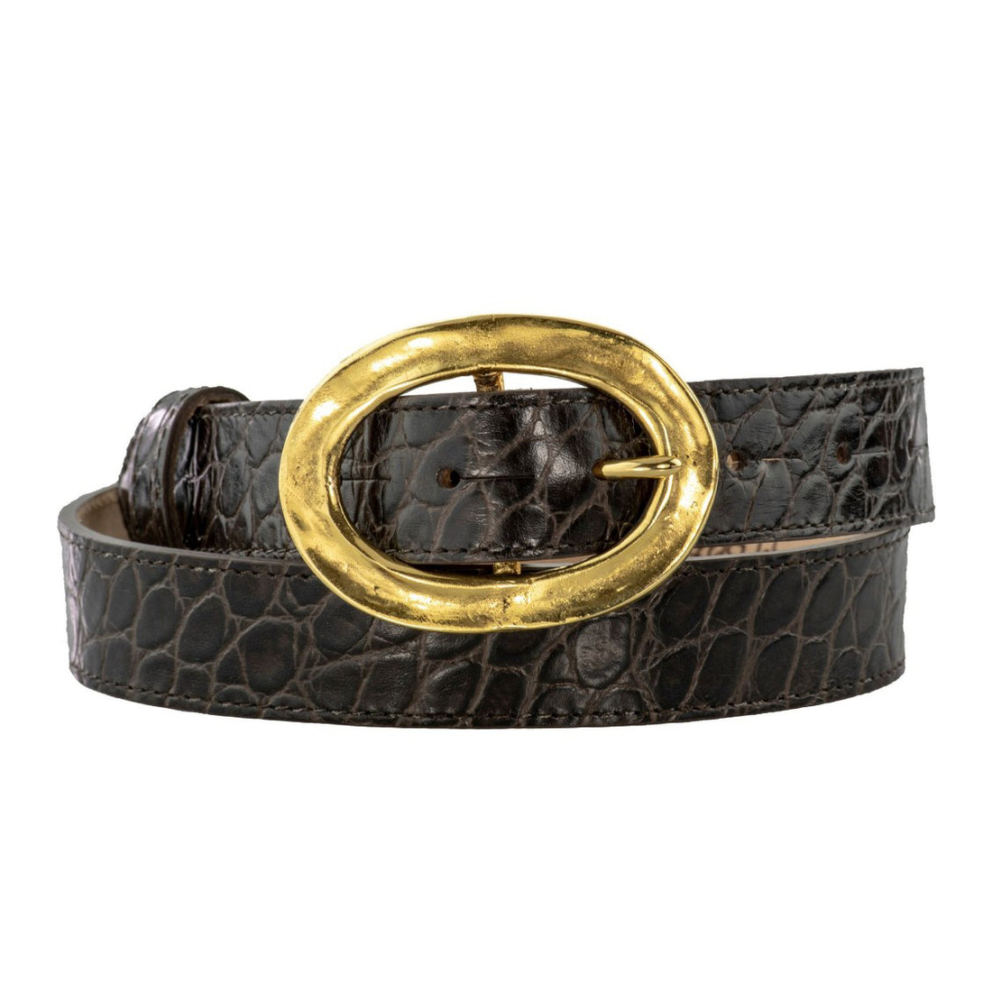 Chunky Gold Oval Buckle - Gold