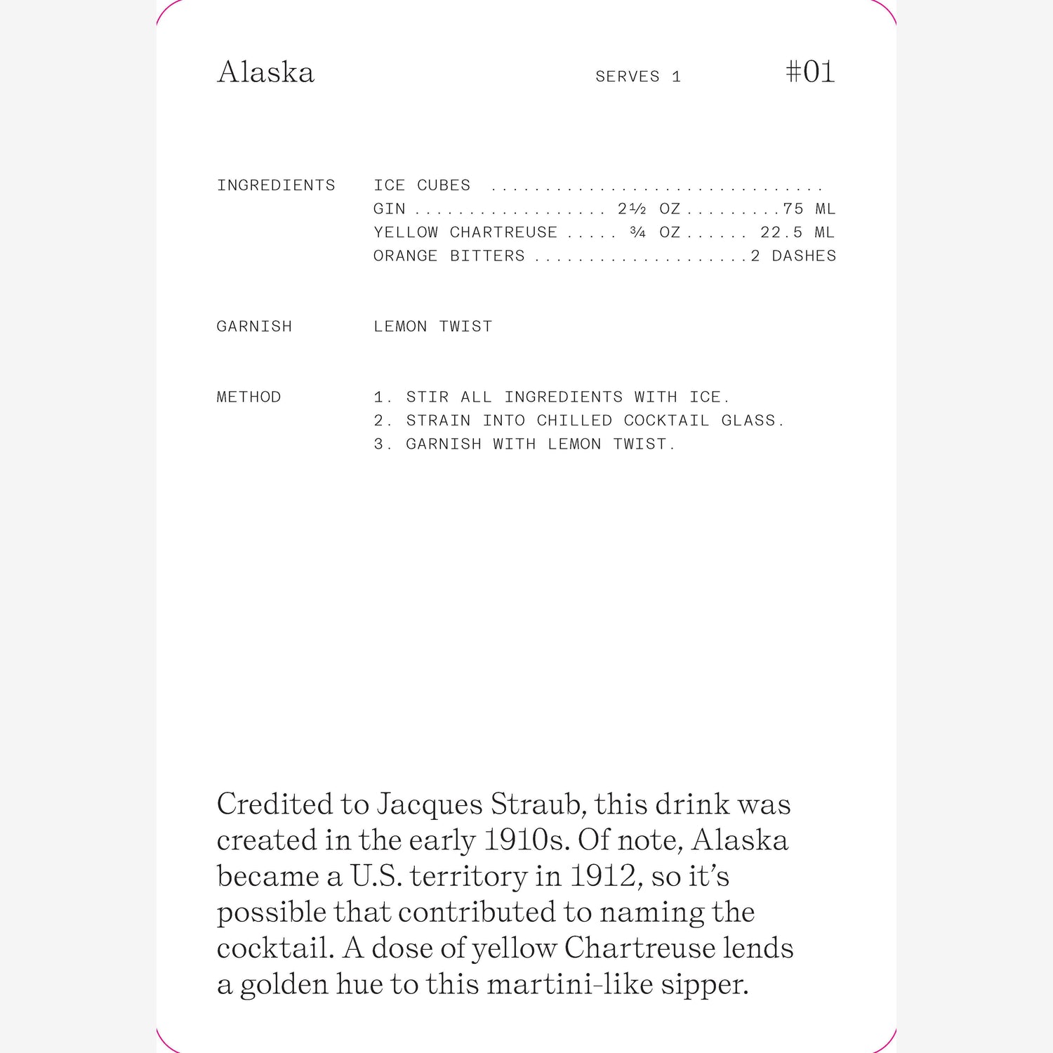 Cocktail Cabinet: Gin Recipe Cards