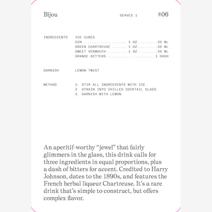 Cocktail Cabinet: Gin Recipe Cards