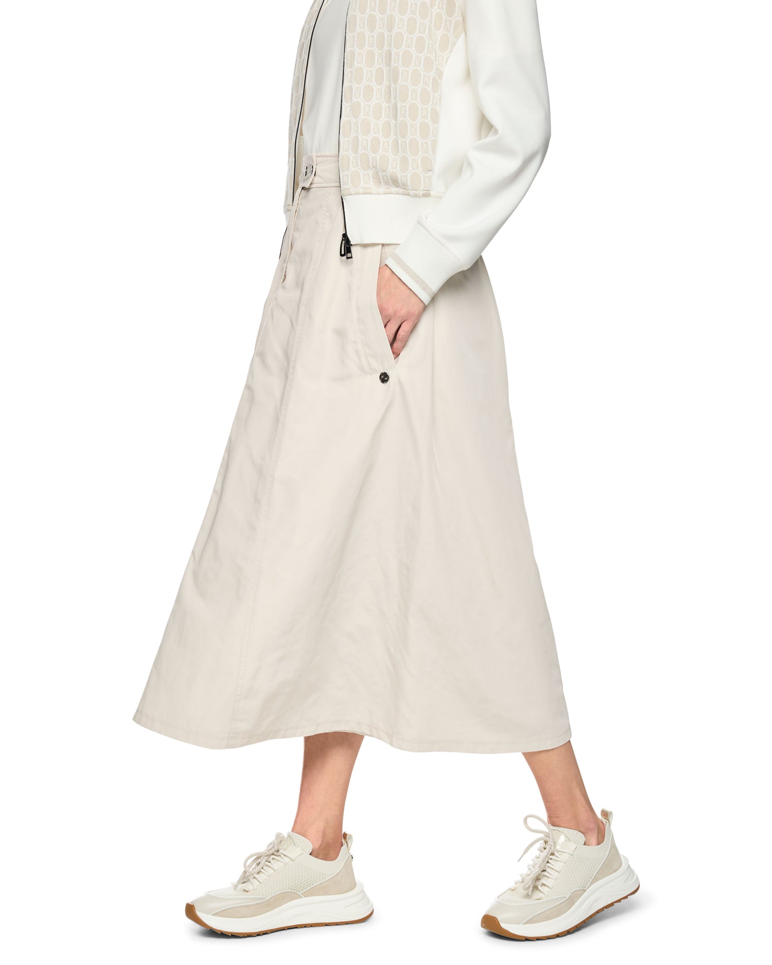 Cotton Skirt - Cream