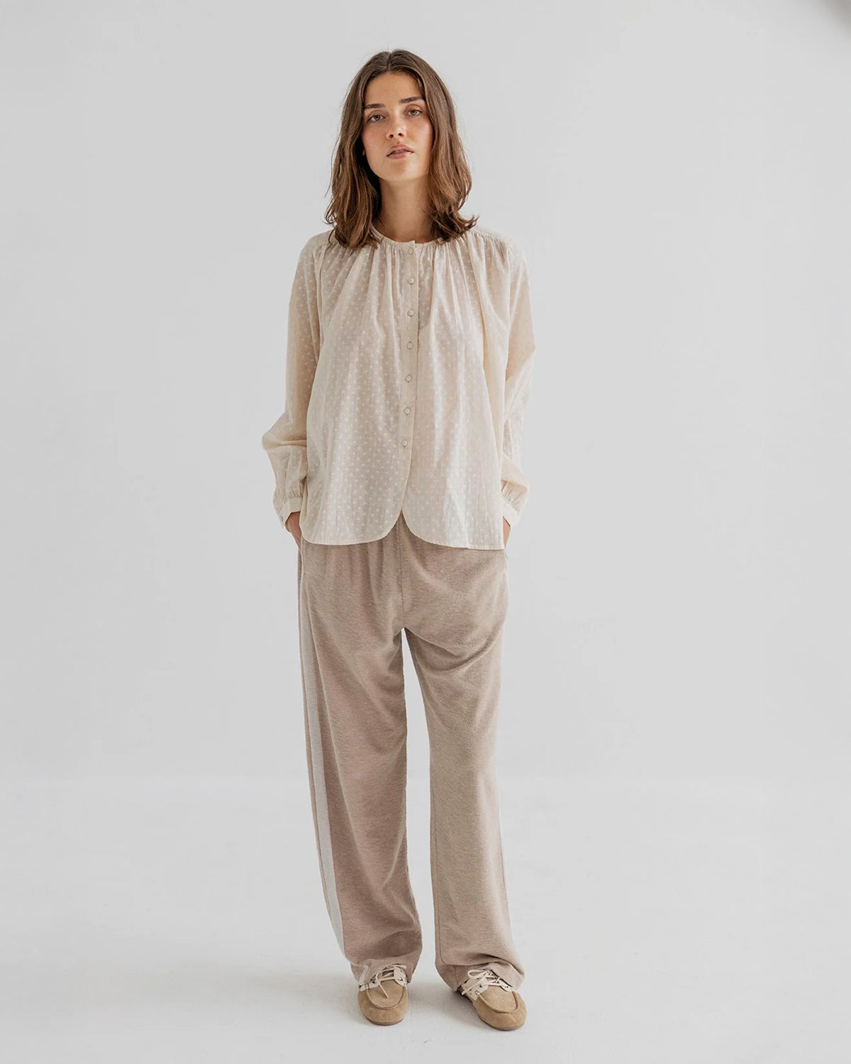 Caden Blouse - Pale Blush