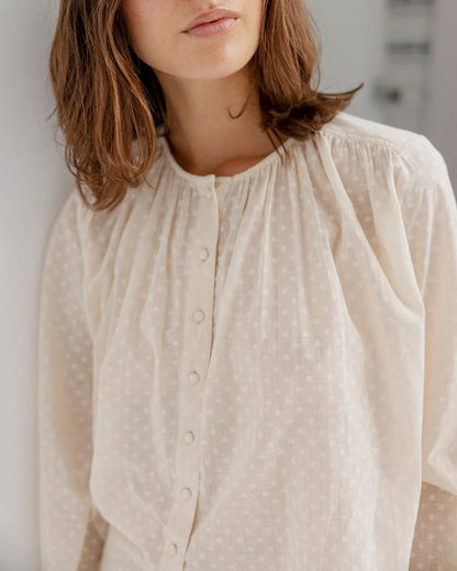 Caden Blouse - Pale Blush
