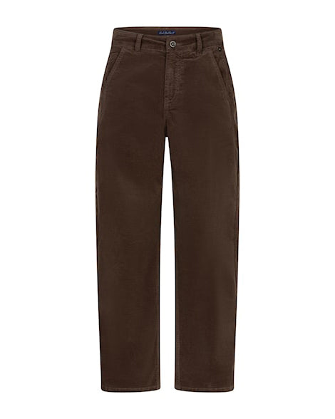 Caitlina Fine Cord Trousers - Mud