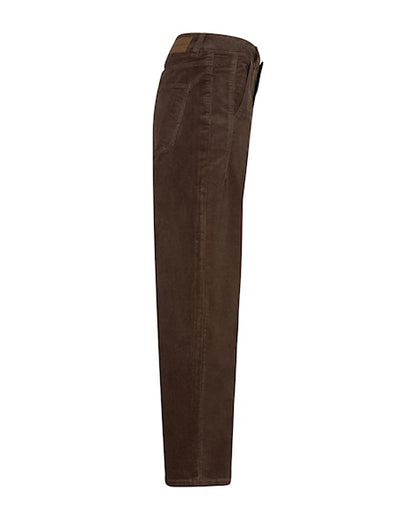 Caitlina Fine Cord Trousers - Mud