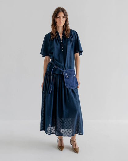 Candie Long Skirt - Stormy