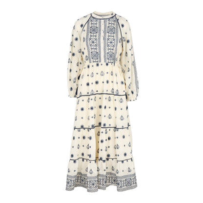 Caroline Embroidery Dress - Off White