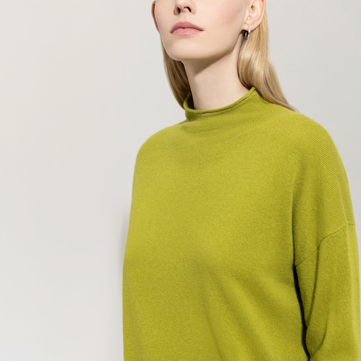 Cashmere Blend Jumper - Acid Green