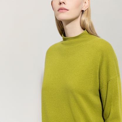 Cashmere Blend Jumper - Acid Green