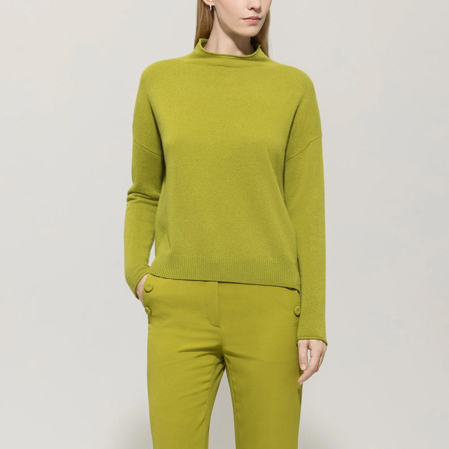 Cashmere Blend Jumper - Acid Green