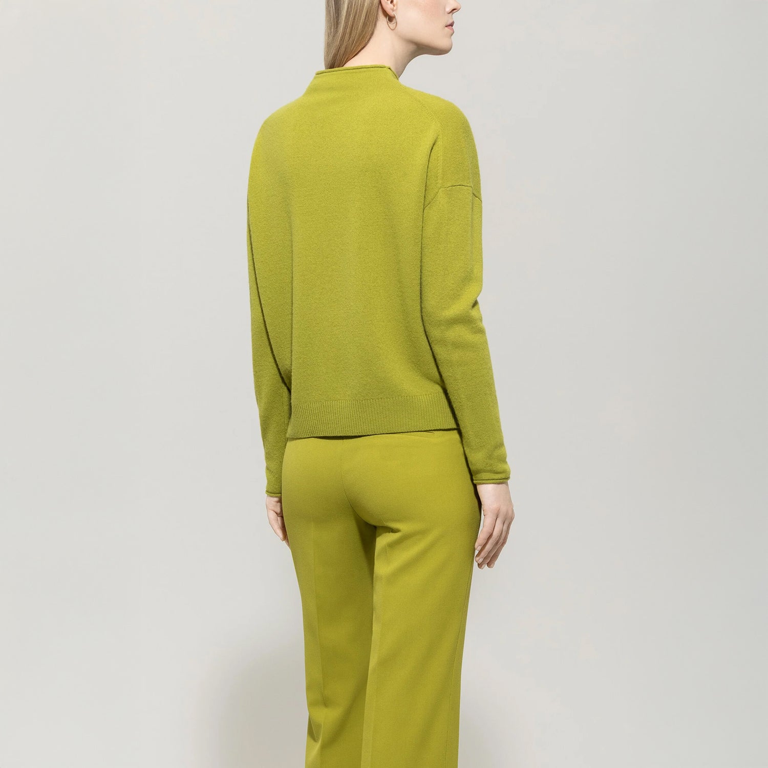 Cashmere Blend Jumper - Acid Green