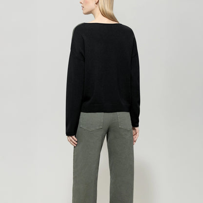 Cashmere Blend Pullover - Deep Black