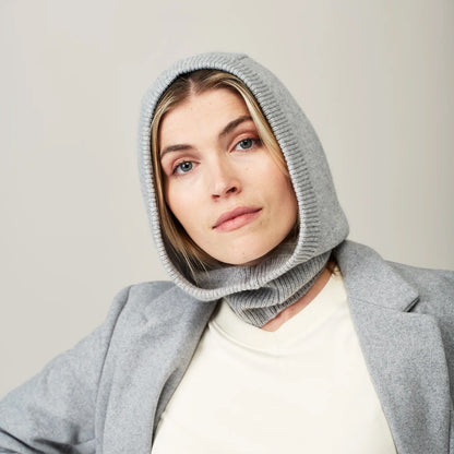 Cashmere Hood - Grey