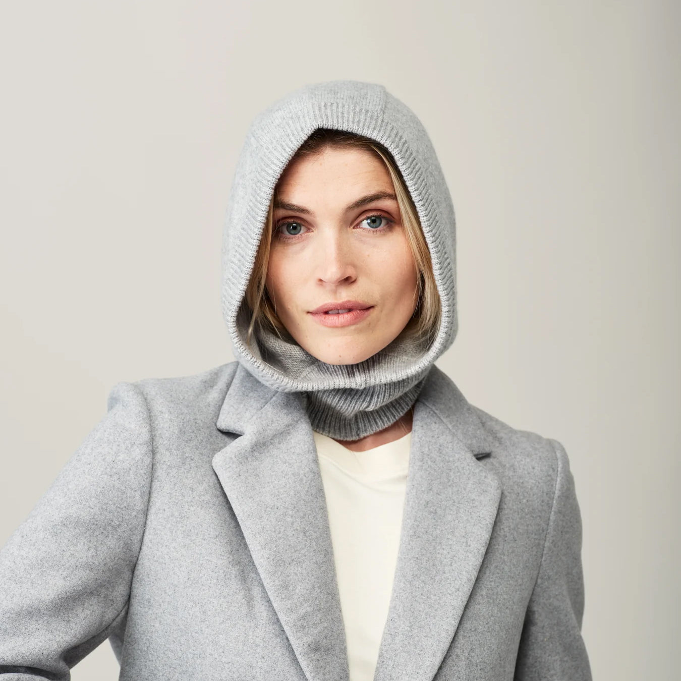 Cashmere Hood - Grey