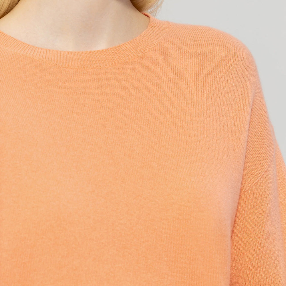 Cashmere/Wool Jumper - Peachy Orange