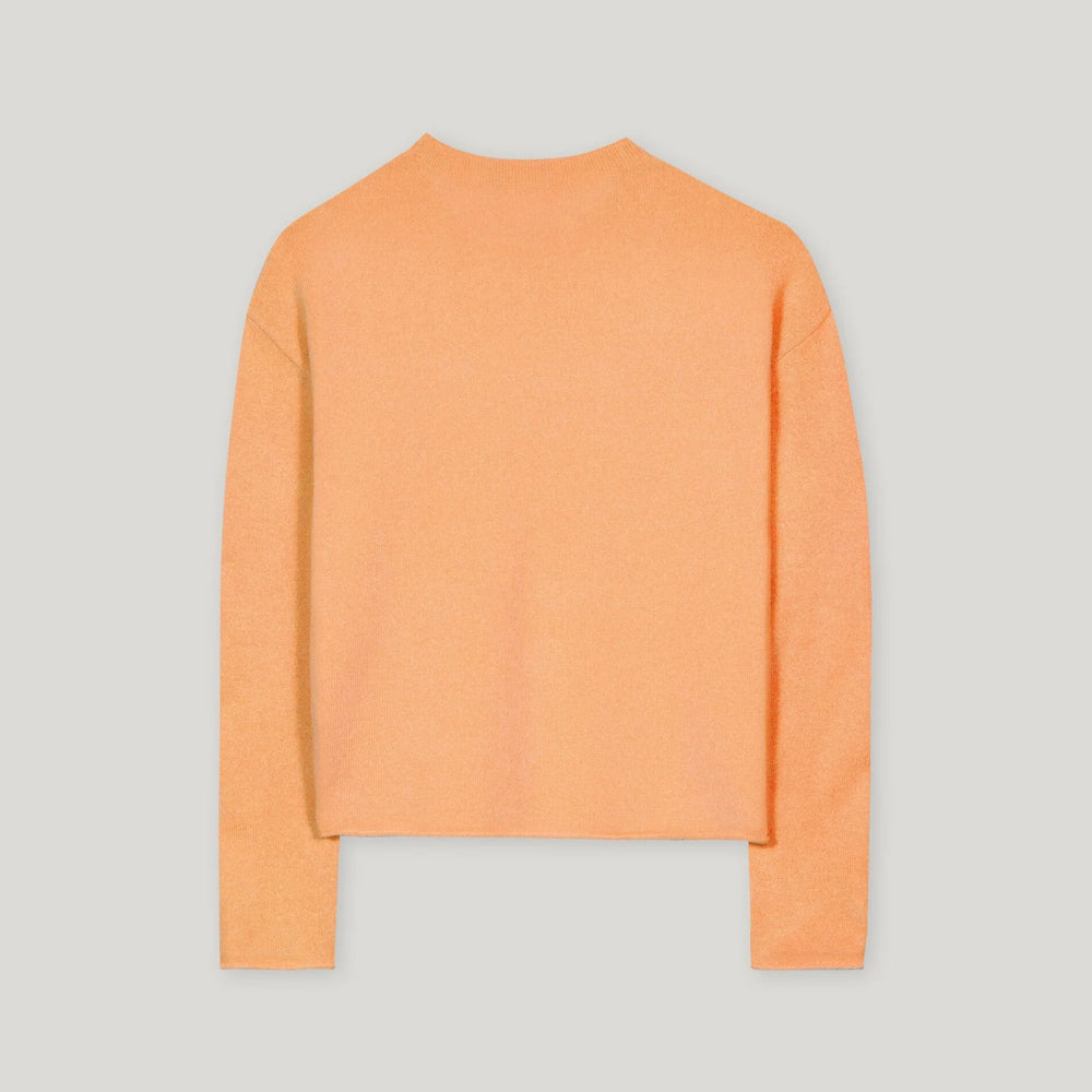 Cashmere/Wool Jumper - Peachy Orange