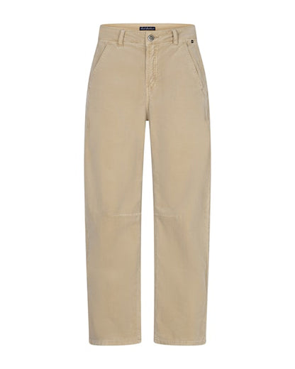 Caitlina Fine Cord Trousers - Pebble