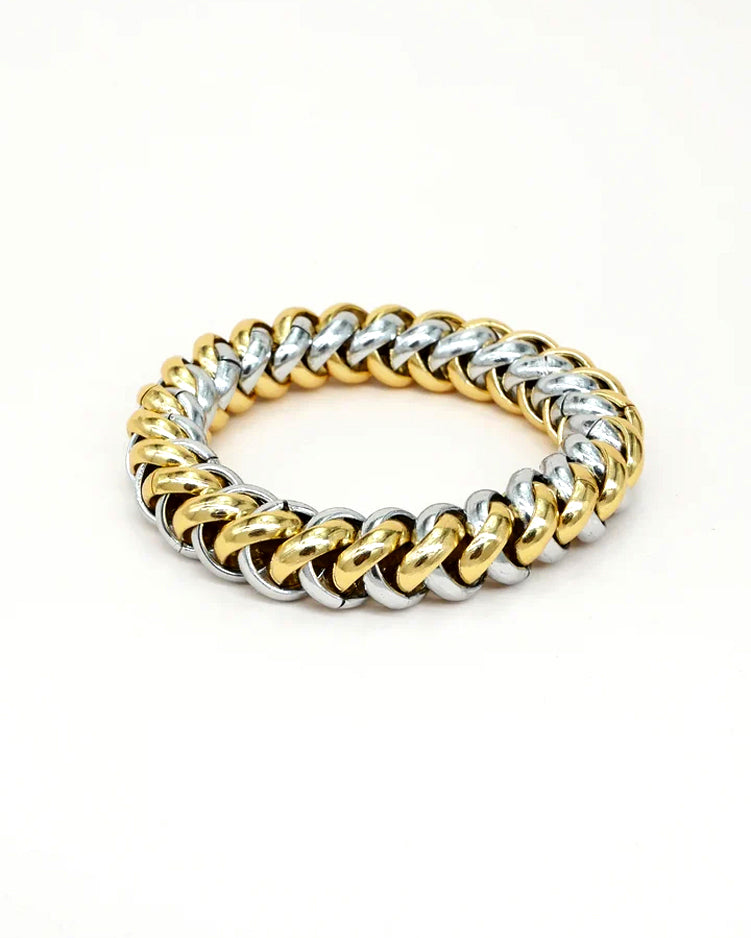 Chain Hair Tie Bracelet - Gold &amp; Silver