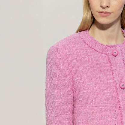 Vintage Tweed Jacket - Candy Pink