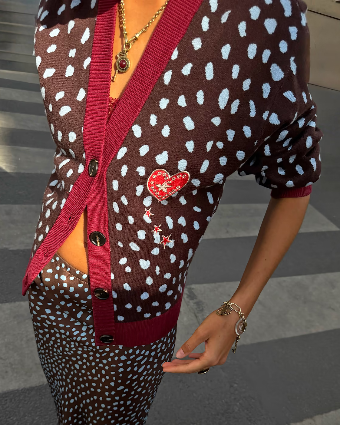 Deer Cardigan - Chocolate