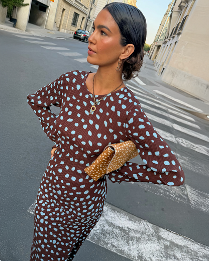 Deer Gaia Dress - Chocolate