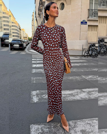Deer Gaia Dress - Chocolate