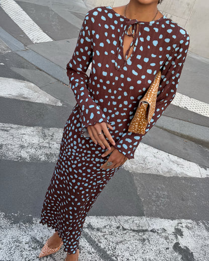 Deer Gaia Dress - Chocolate
