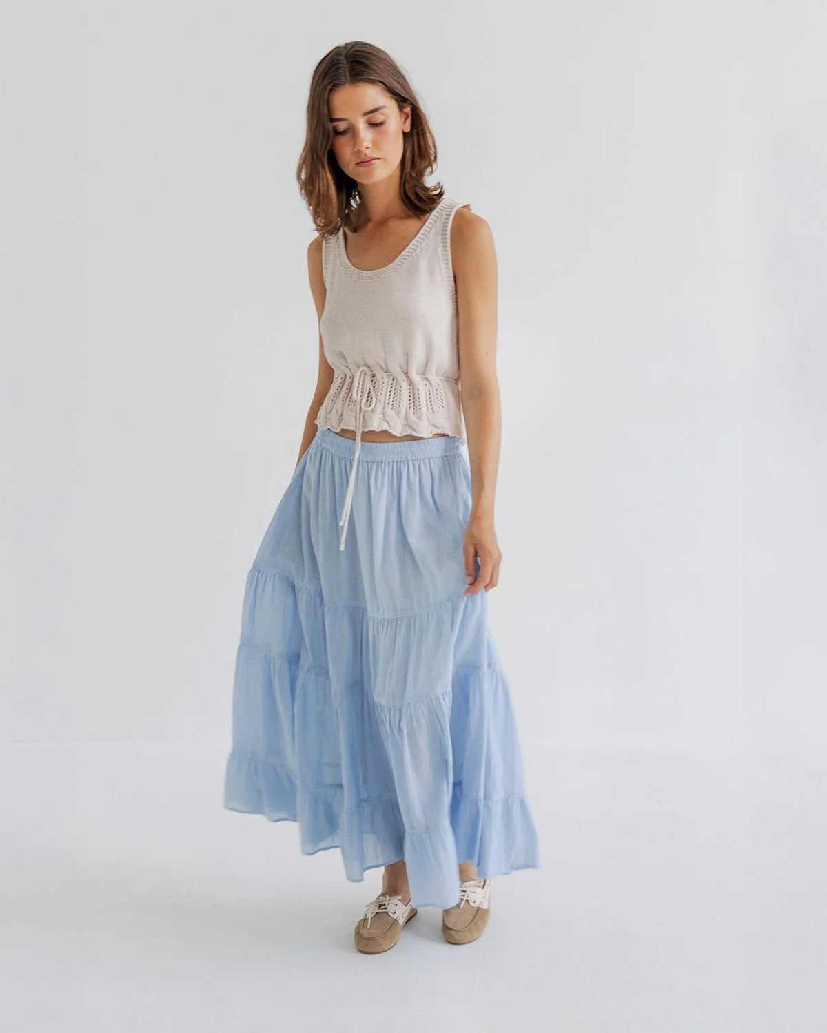 Cindie Skirt - Sky
