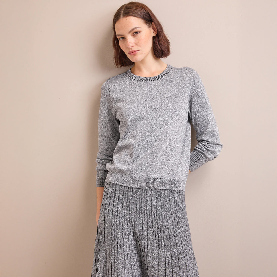 Colette Silver Jumper - Silver