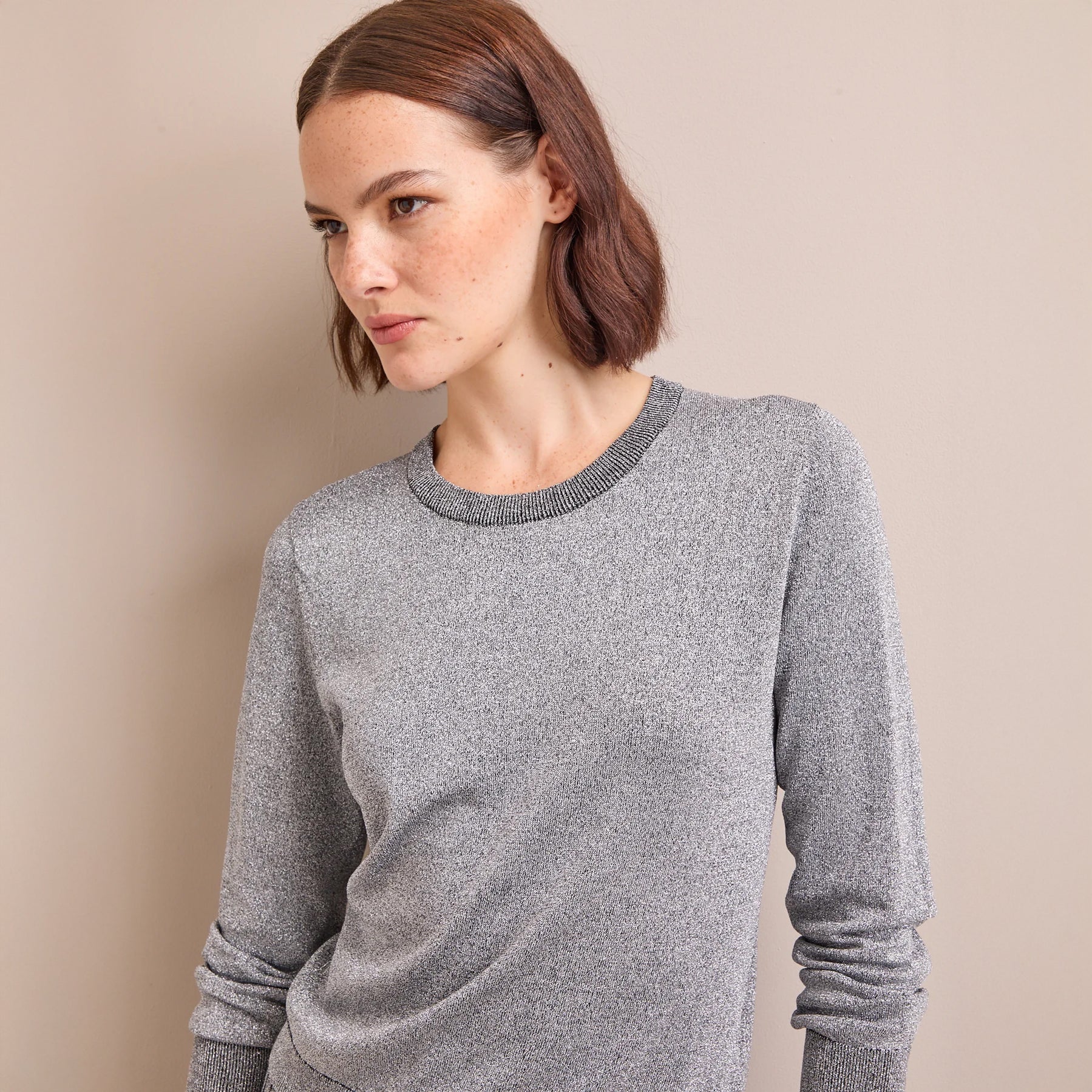 Colette Silver Jumper - Silver