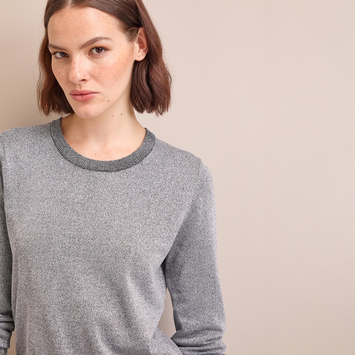 Colette Silver Jumper - Silver