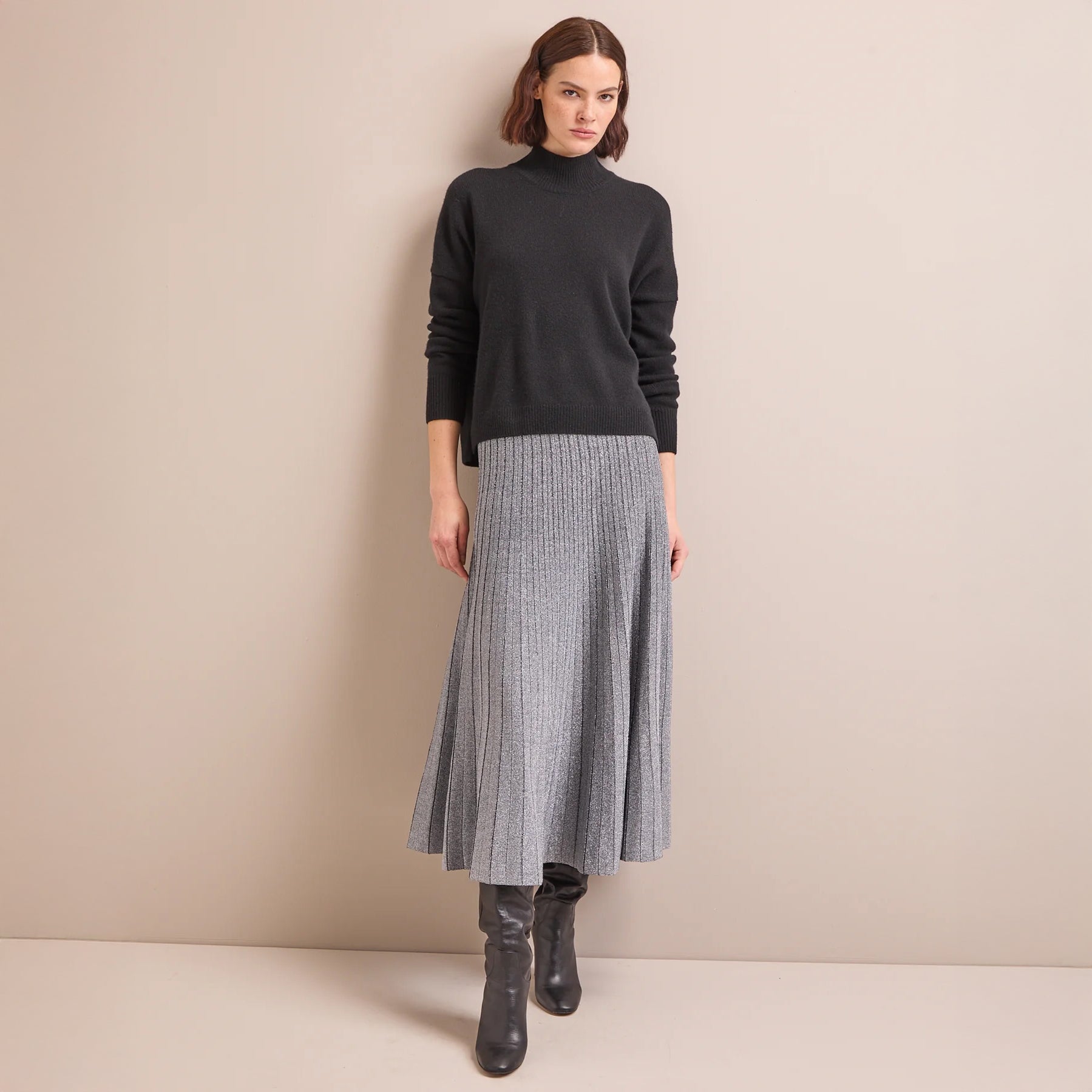 Colette Silver Skirt - Silver