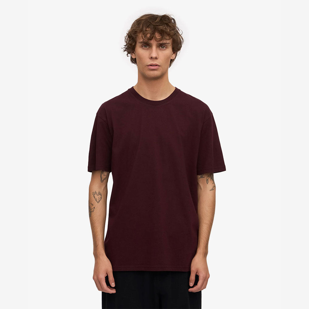 Classic Organic Tee - Oxblood Red