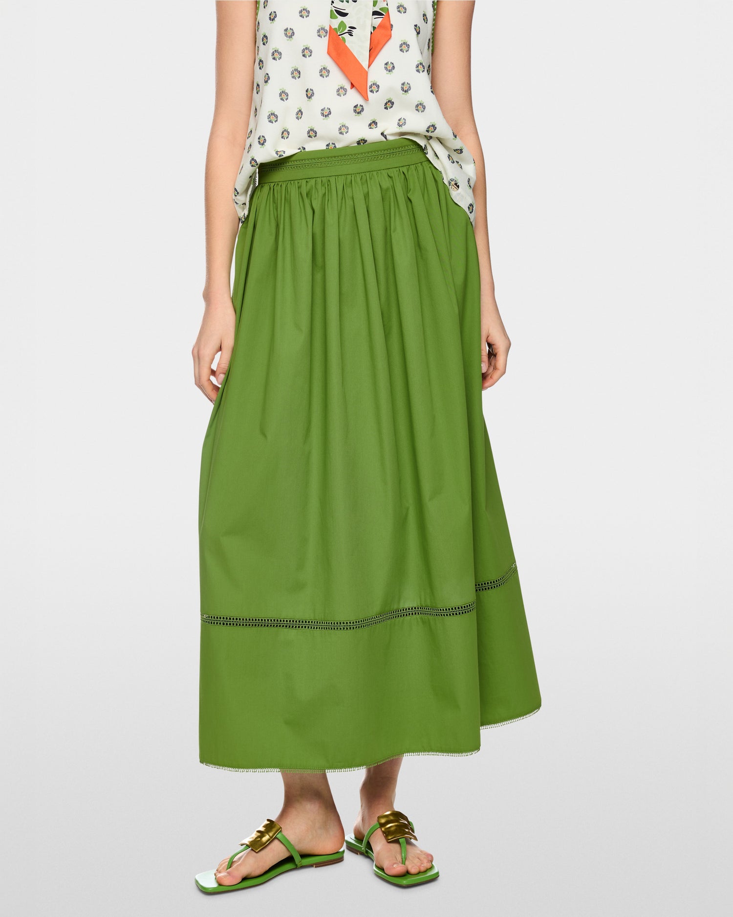 Cotton Skirt - Green