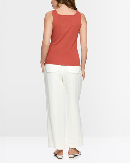 Cotton Tank Top - Rust