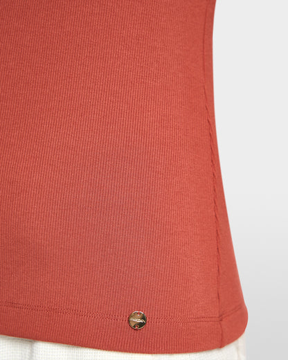 Cotton Tank Top - Rust