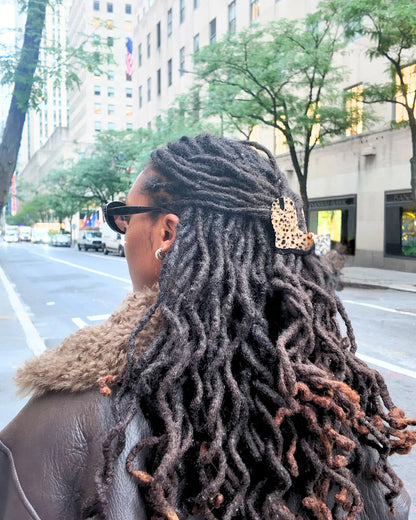 Cowboy Boot Hair Claw - Brown